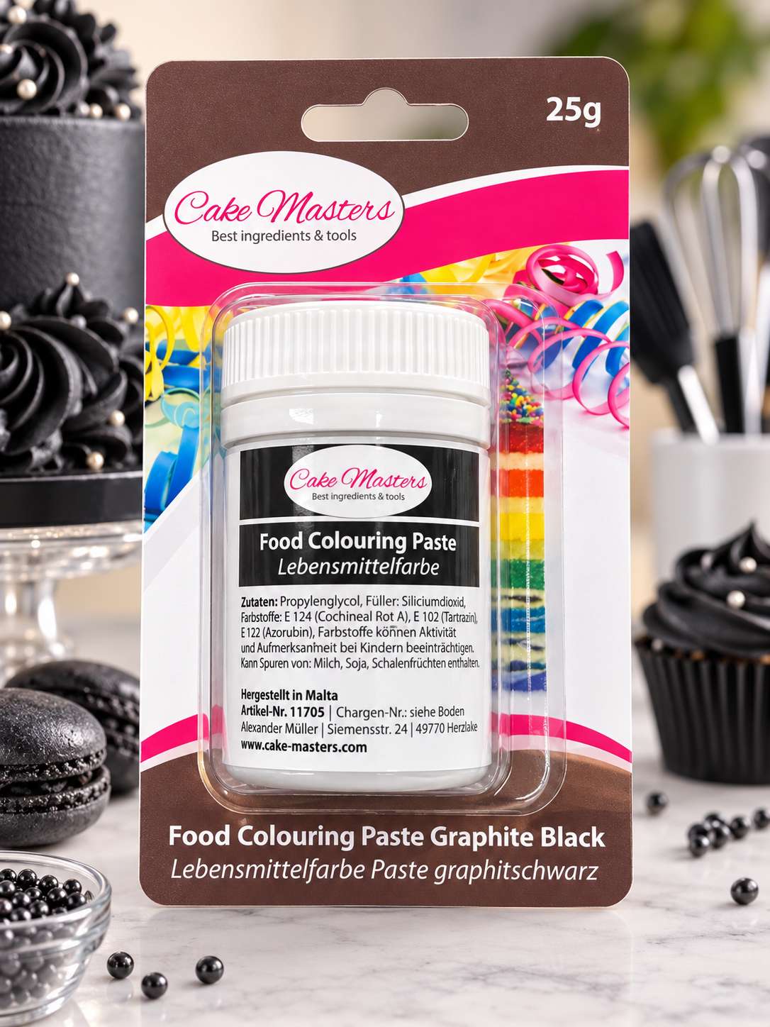CakeMasters Food Colouring Paste Graphite Black 25g