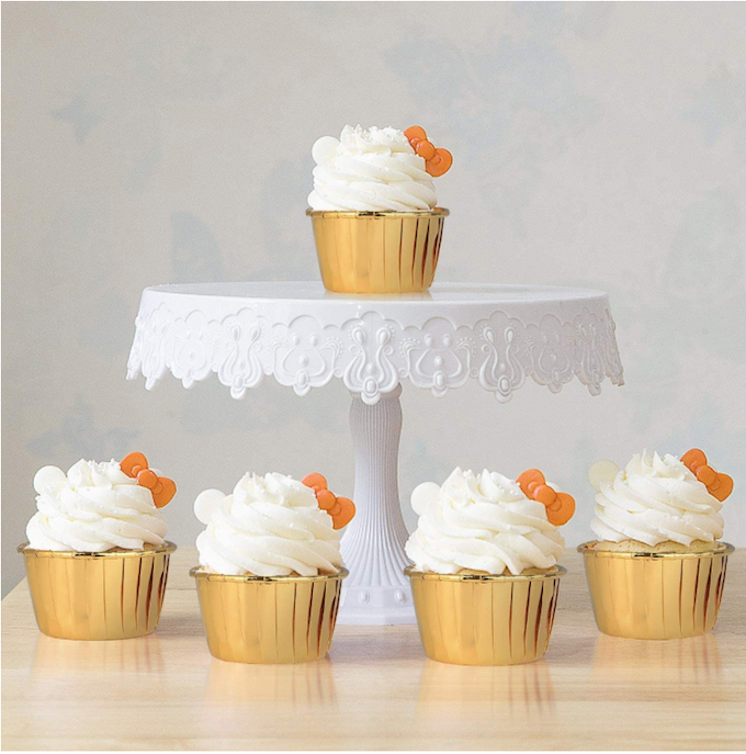 Cupcake förmchen 5cm Gold x12