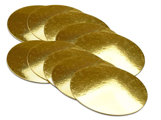 Cake-Masters Golden Plate 15cm gold glänzend 10 Stück