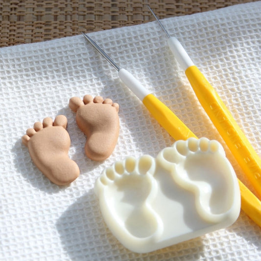 Fondant Ausstecher 'Baby-Füße' 2er Set